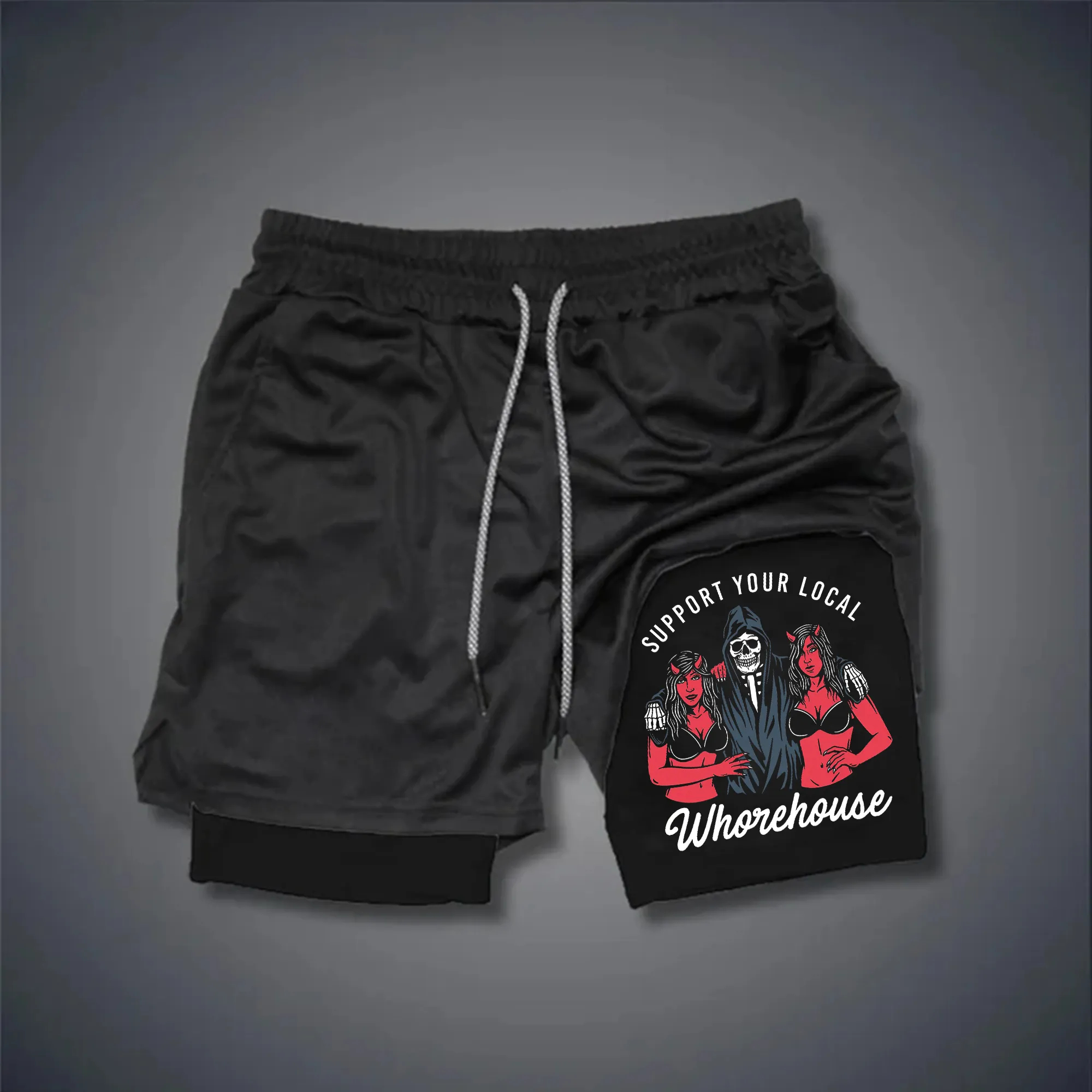 Support Your Local Print Men's Performance Shorts