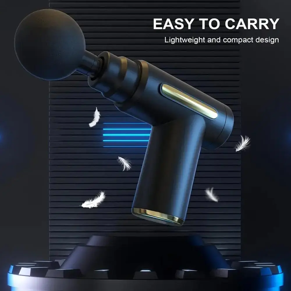 Electric Massage Machine, Including 4 Counts Replacement Heads, Portable Handheld Comfort Muscle Massage