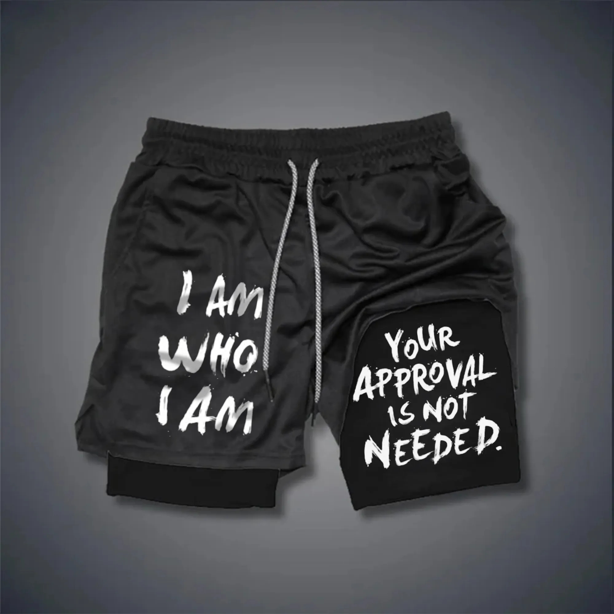 I Am Who I Am Print Men's Performance Shorts