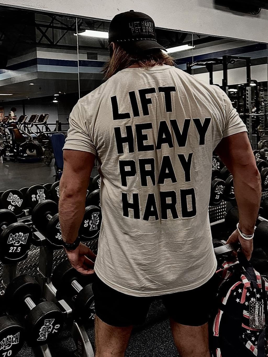 Lift Heavy Pray Hard Printed Men's T-shirt