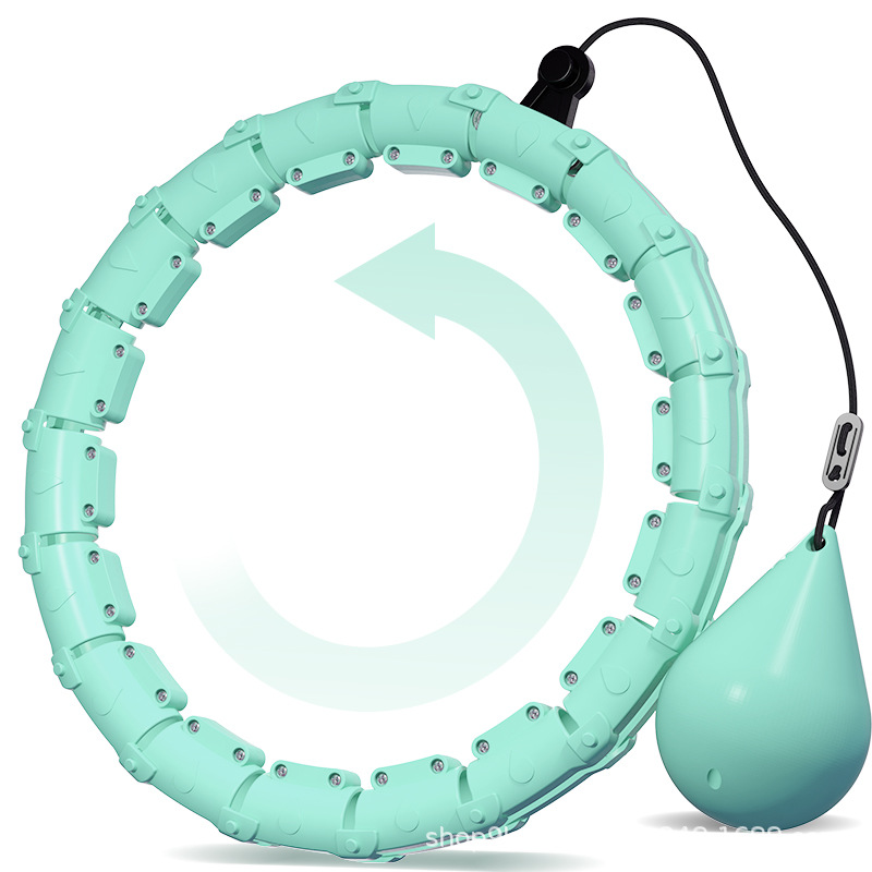 UK Seller K-MART Smart Weighted Hula Hoop - 24 Detachable Links, 360° Auto-Spinning Ball for Gymnastics, Massage