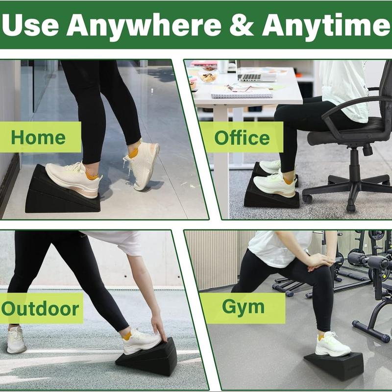 Squat Wedge Blocks, 3 Counts Non-slip Incline Boards, Foot Wedge Foam Incline Boards, Leg Extensions for Home Workouts, Calf Stretch, Heel Squats, Y