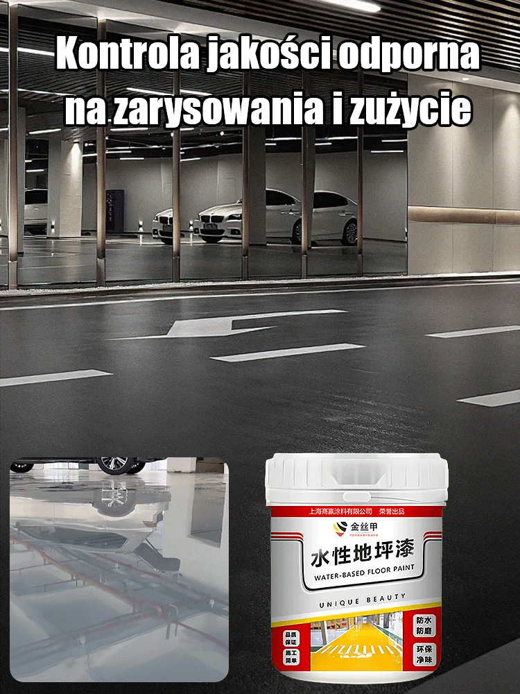 Farba epoksydowa na bazie wody do podłóg – wyjątkowo odporna na zużycie [Dwadzieścia lat później podłoga wciąż wygląda jak nowa!]