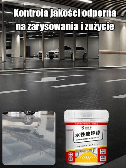 Farba epoksydowa na bazie wody do podłóg – wyjątkowo odporna na zużycie [Dwadzieścia lat później podłoga wciąż wygląda jak nowa!]