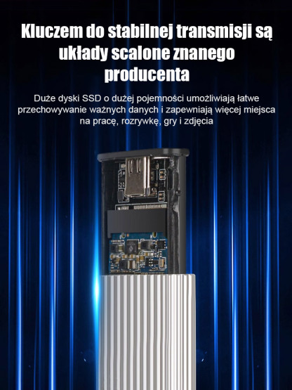 Przenośny dysk SSD typu C o pojemności 16 TB: uniwersalny do wszystkich urządzeń, prędkość odczytu 1 GB/s, stabilne przechowywanie bez opóźnień