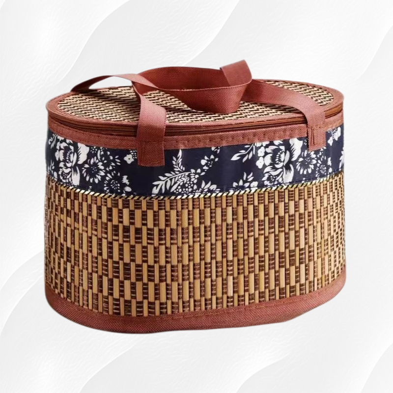 Ręcznie pleciony kosz do przechowywania 