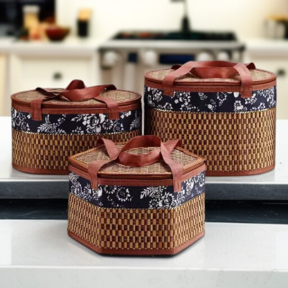 Ręcznie pleciony kosz do przechowywania 