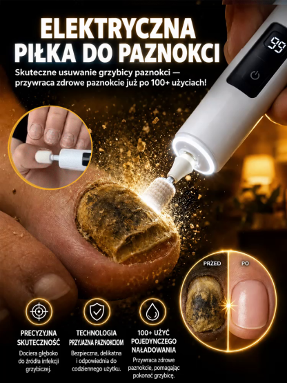 [Pożegnaj grzybicę paznokci i szybko uzyskaj idealne paznokcie] Elektryczna polerka do paznokci