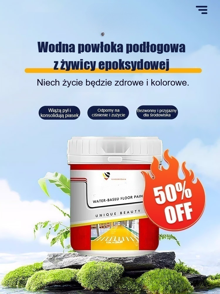 Farba epoksydowa na bazie wody do podłóg – wyjątkowo odporna na zużycie [Dwadzieścia lat później podłoga wciąż wygląda jak nowa!]