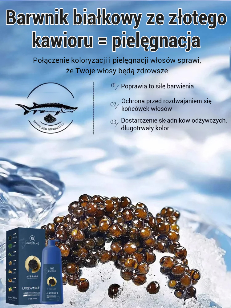 Farba do włosów z proteinami kawioru Phytavis
