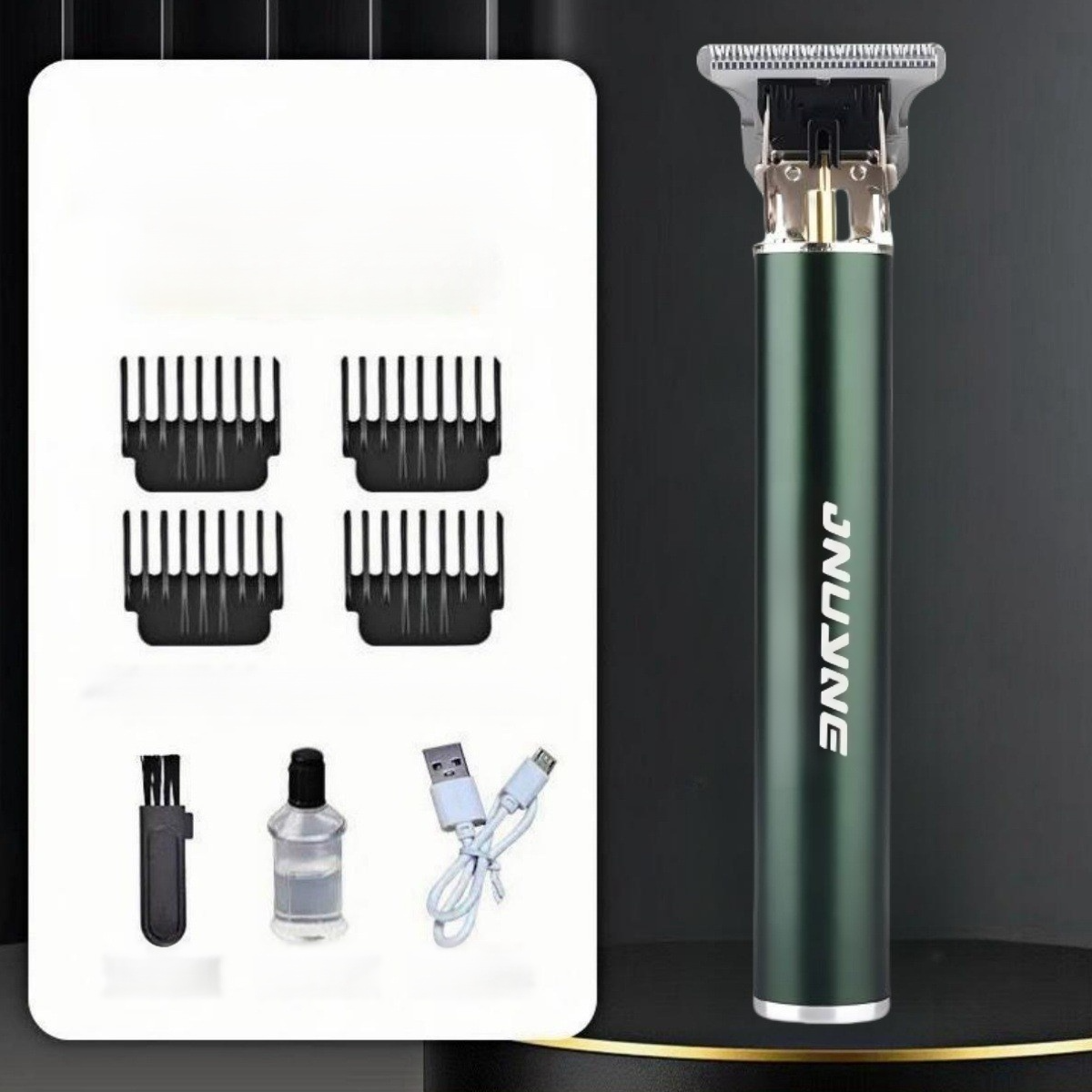 Cicha, bezzatykająca się elektryczna maszynka do strzyżenia włosów z olejkiem 【Strzyżenie, golenie i depilacja w jednym!】