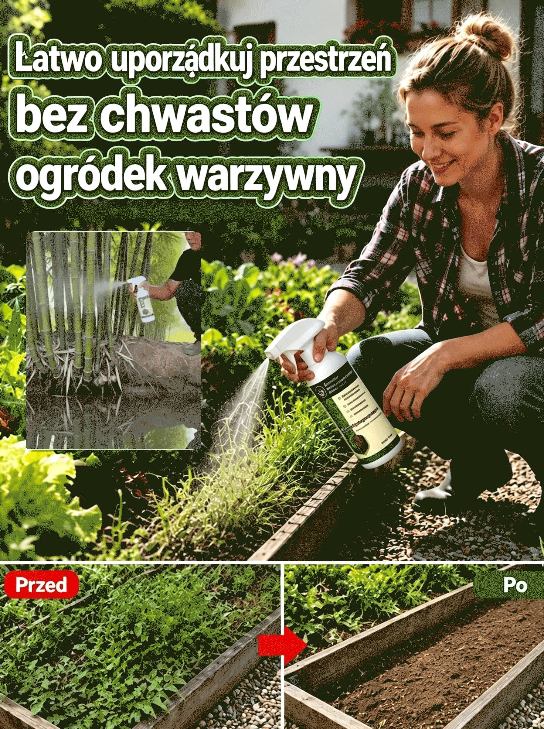 [Kup 1, a 2 dostaniesz gratis] Jedna butelka wystarcza na całkowite wyeliminowanie codziennych chwastów, a nawet dużych drzew.