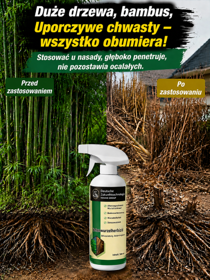 [Kup 1, a 2 dostaniesz gratis] Jedna butelka wystarcza na całkowite wyeliminowanie codziennych chwastów, a nawet dużych drzew.