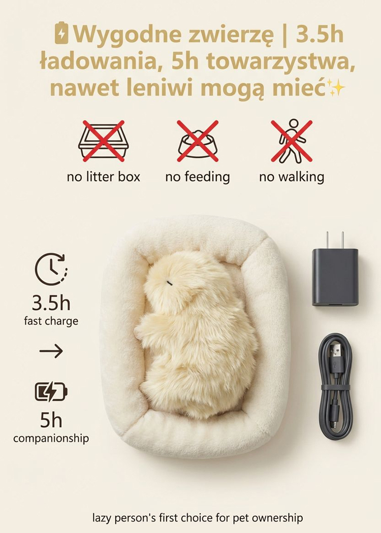 AI Sztuczny Inteligentny Zwierzak Towarzyszący🤖Potrafi nauczyć się mieć swoją własną, wyjątkową osobowość i jest niesamowicie uważny, jeśli chodzi o rozumienie emocji