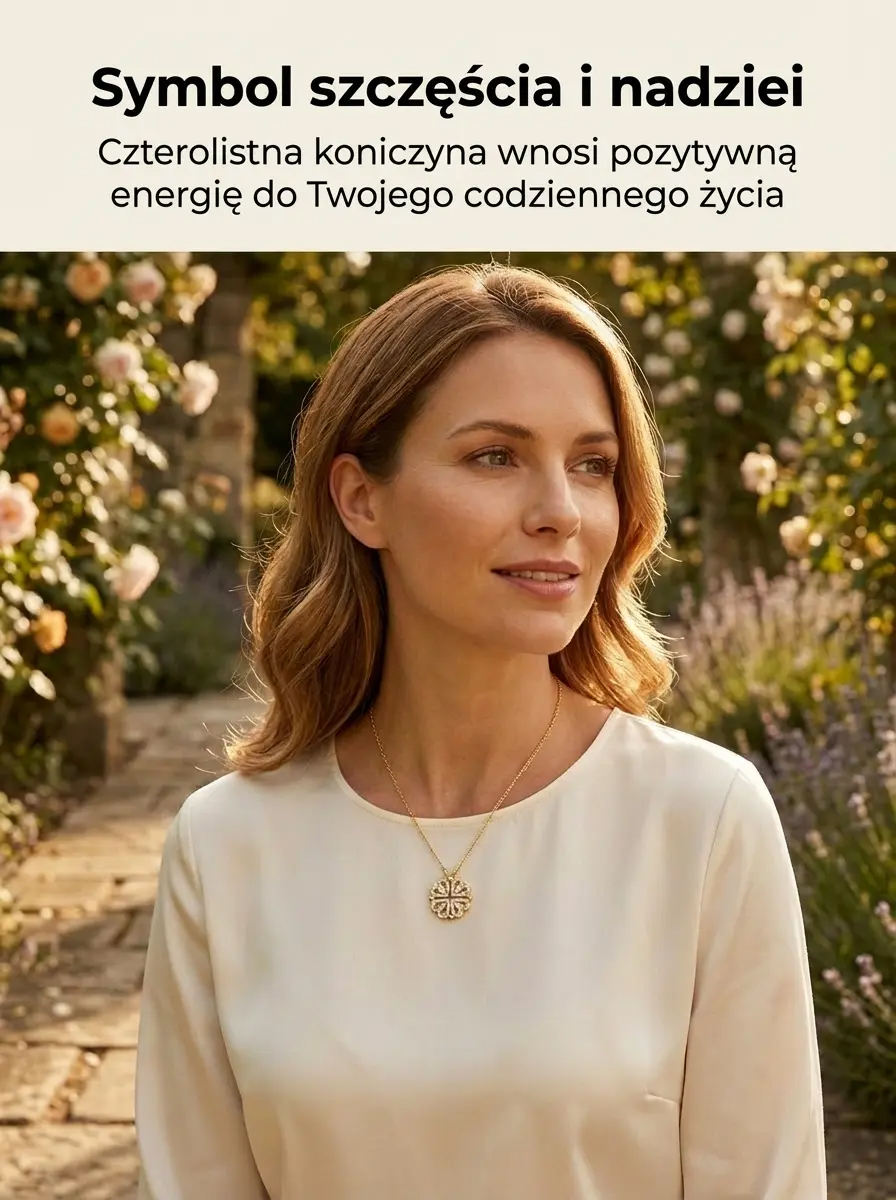 Globalny trend: Naszyjnik serce-koniczyna