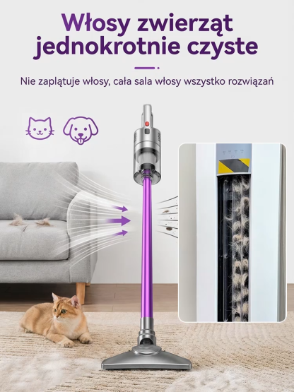 Odkurzacz ręczny z funkcją mopa🐾Silna siła ssania z łatwością usuwa kurz, zanieczyszczenia i sierść zwierząt