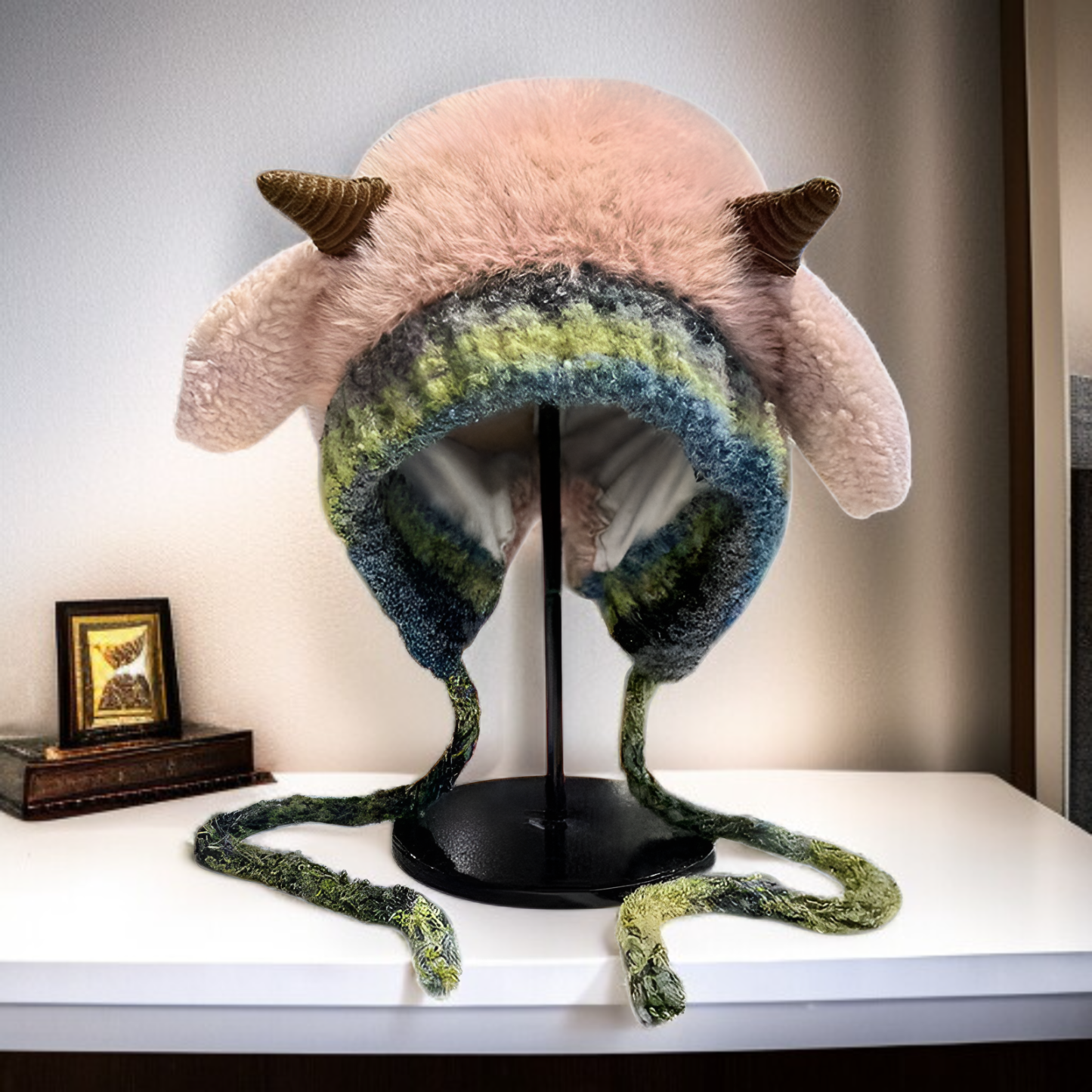  Zimowa ciepła pluszowa czapka 