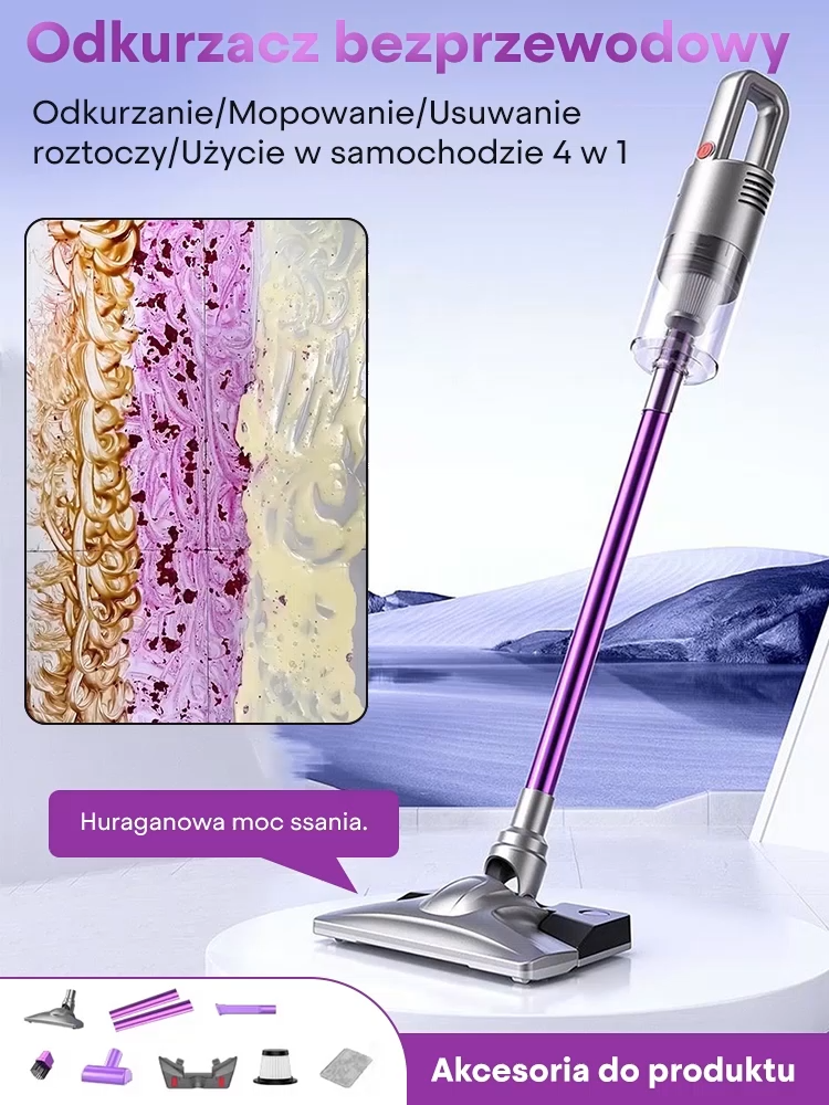 Odkurzacz ręczny z funkcją mopa🐾Silna siła ssania z łatwością usuwa kurz, zanieczyszczenia i sierść zwierząt