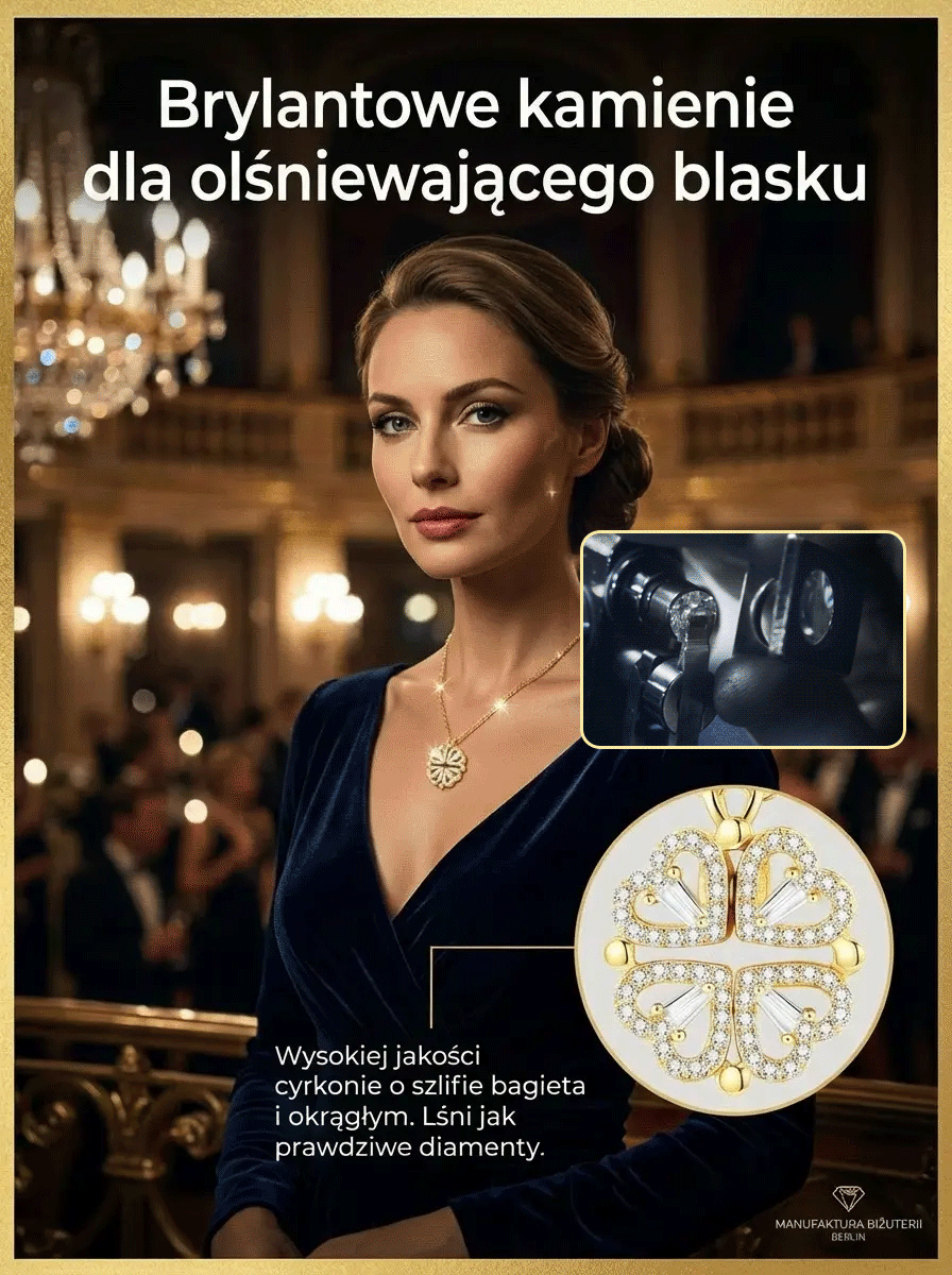 Globalny trend: Naszyjnik serce-koniczyna