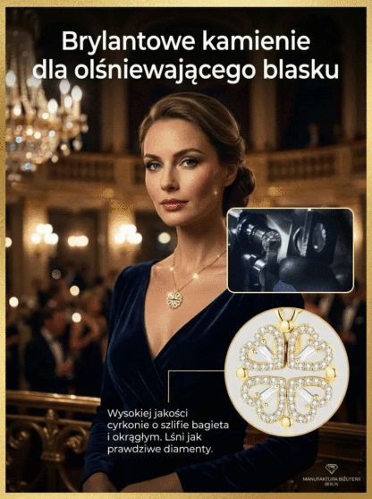 Globalny trend: Naszyjnik serce-koniczyna