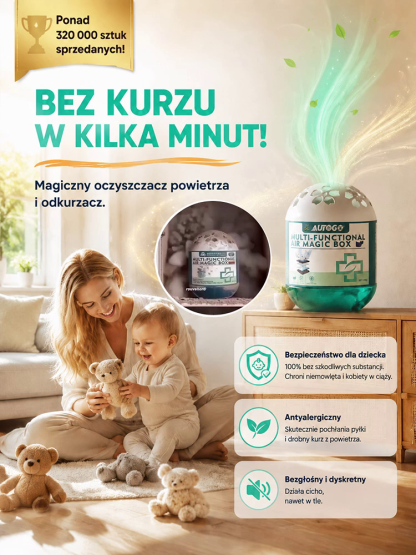 🔥 Inteligentny odkurzacz 2‑w‑1 z oczyszczaniem powietrza✨Lekki i cichy dla czystego powietrza w Twoim domu