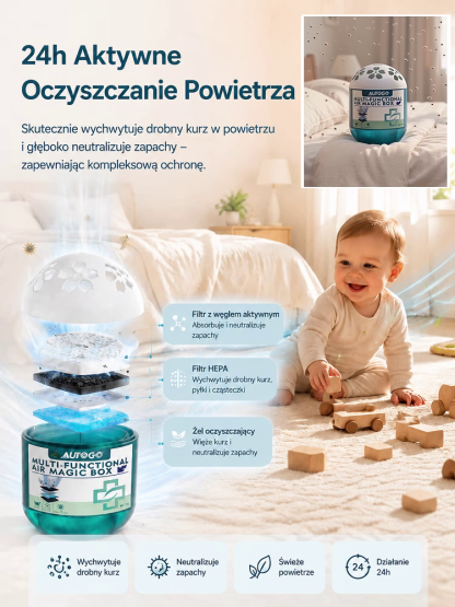 🔥 Inteligentny odkurzacz 2‑w‑1 z oczyszczaniem powietrza✨Lekki i cichy dla czystego powietrza w Twoim domu