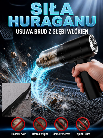 🚿 ⚡ Siła ssania 32 000 Pa – niczym potężna wichura – błyskawicznie usuwa wszelkie zabrudzenia!