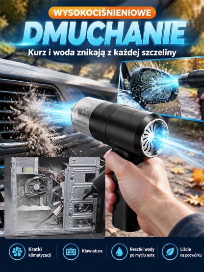 🚿 ⚡ Siła ssania 32 000 Pa – niczym potężna wichura – błyskawicznie usuwa wszelkie zabrudzenia!