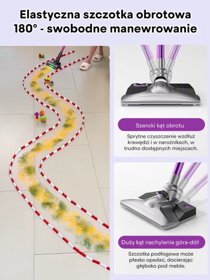 Odkurzacz ręczny z funkcją mopa🐾Silna siła ssania z łatwością usuwa kurz, zanieczyszczenia i sierść zwierząt