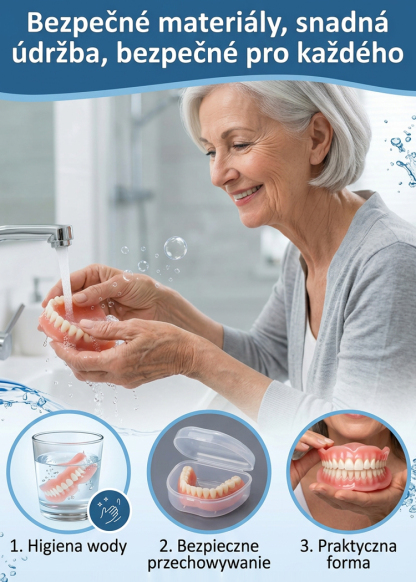 Przenośne pudełko do przechowywania protez zębowych pełnych📌Nie wymaga skomplikowanych czynności, jest łatwy w noszeniu i wygodniejszy