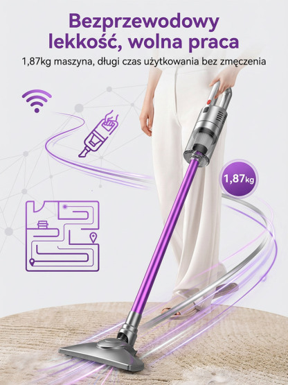 Odkurzacz ręczny z funkcją mopa🐾Silna siła ssania z łatwością usuwa kurz, zanieczyszczenia i sierść zwierząt