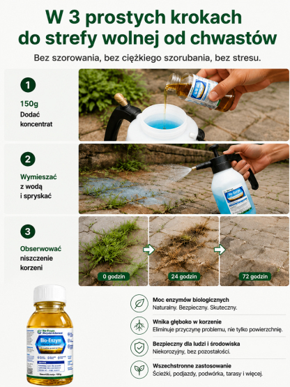 5-letni enzym biologiczny do likwidacji zgnilizny korzeni i chwastów