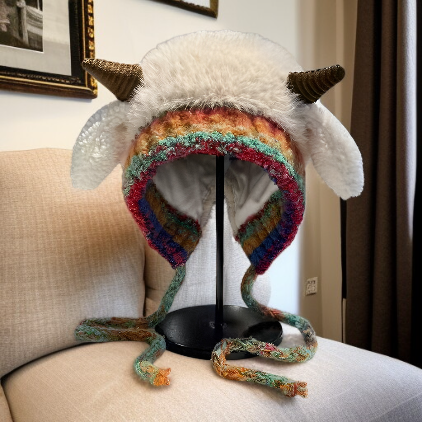  Zimowa ciepła pluszowa czapka 