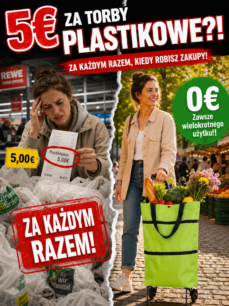 Ekologiczny wielofunkcyjny wózek składany🔥2‑w‑1 torba + wózek, duży pojemność, lekka do transportu