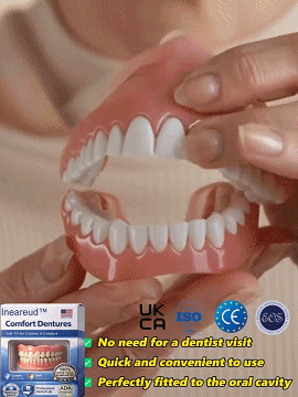 Naturalnie dopasowana proteza zębowa z uśmiechem🪄 Wizyta u dentysty nie jest wymagana, wystarczy 3-minutowa samodzielna instalacja w domu