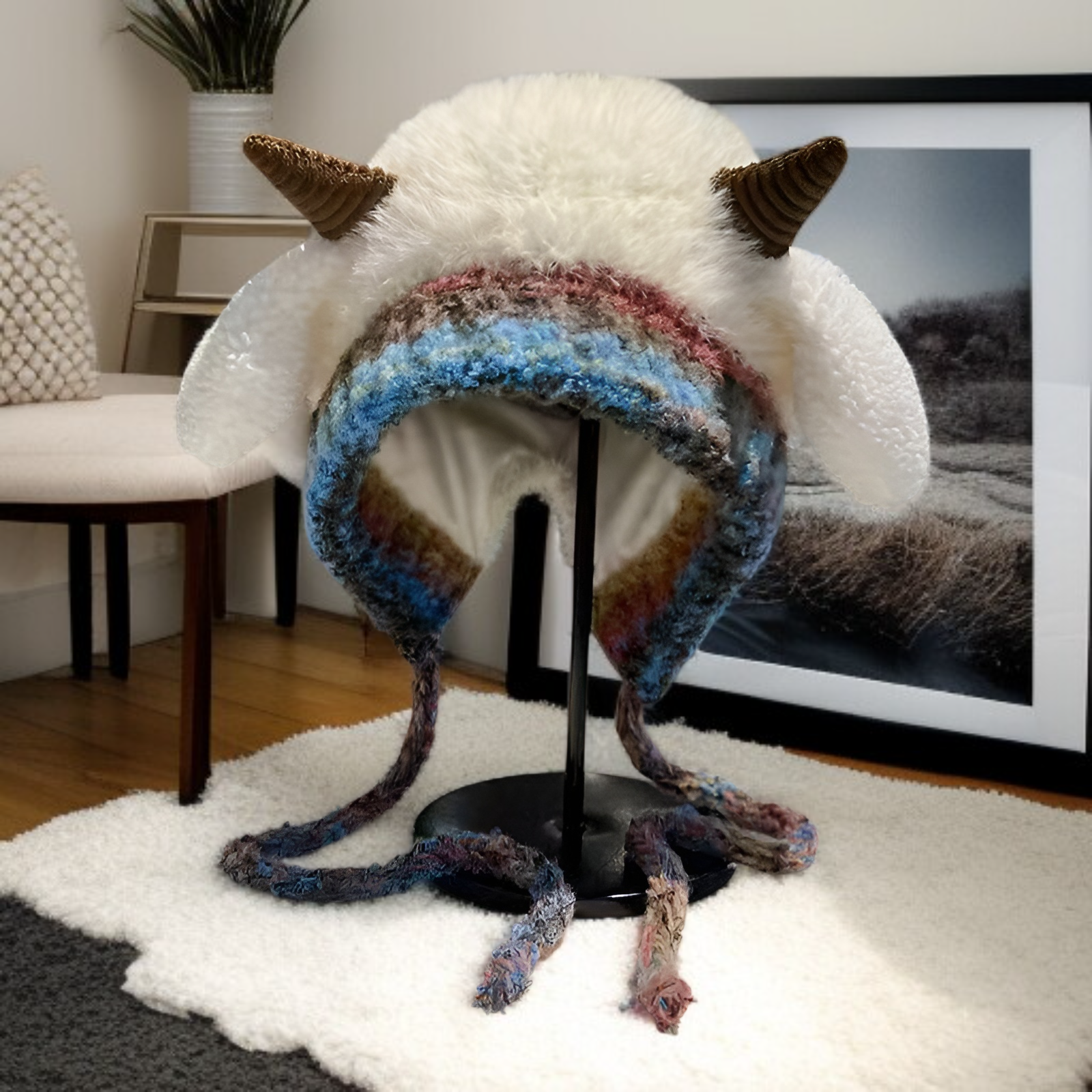  Zimowa ciepła pluszowa czapka 