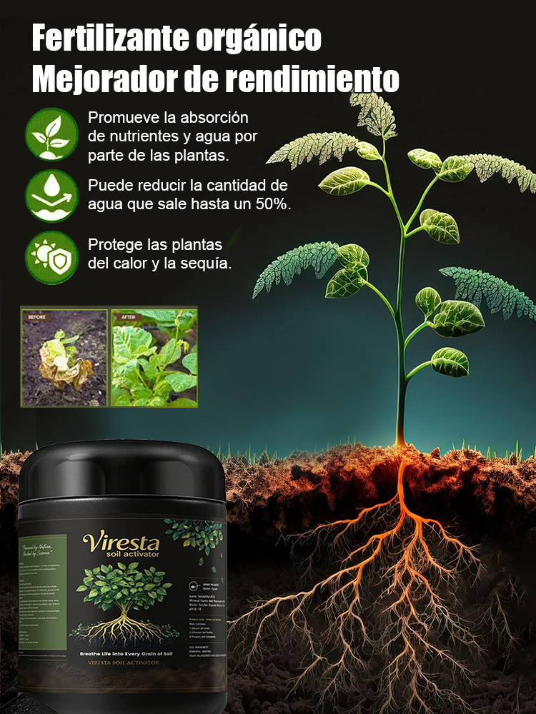Mejorador de fertilizantes para plantas