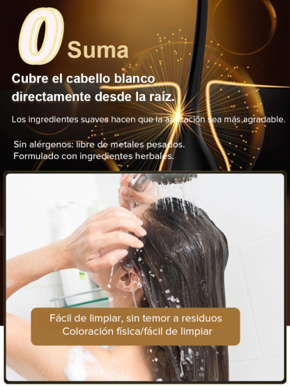 Tinte en barra resistente al agua y al sudor para cubrir canas