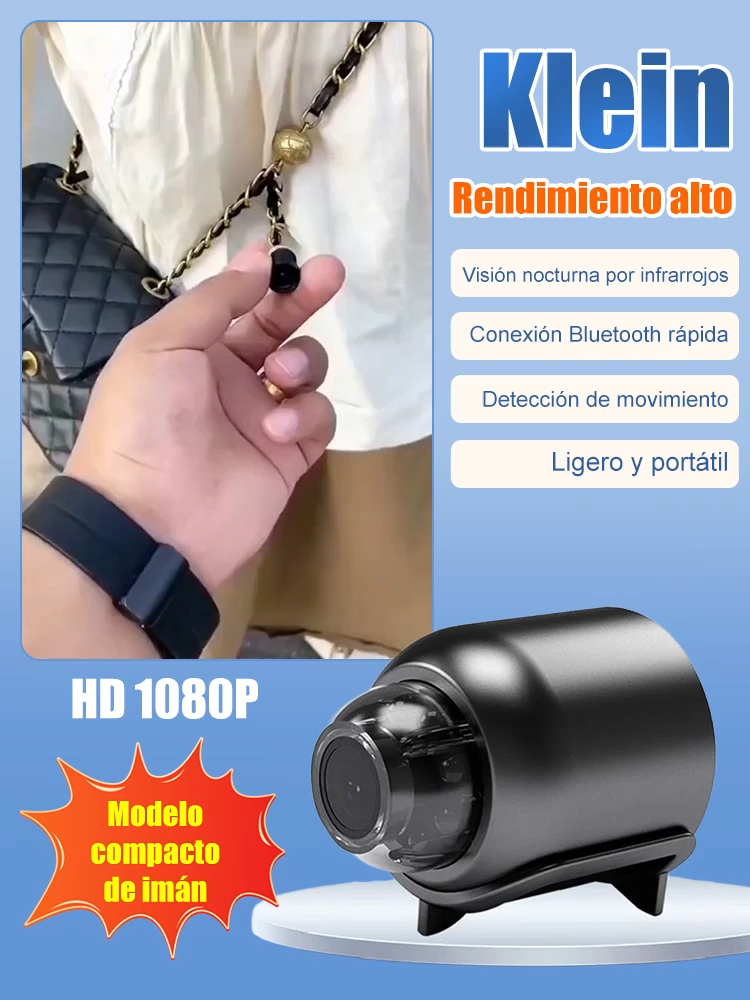 Mini cámara de alta definición sin puntos ciegos