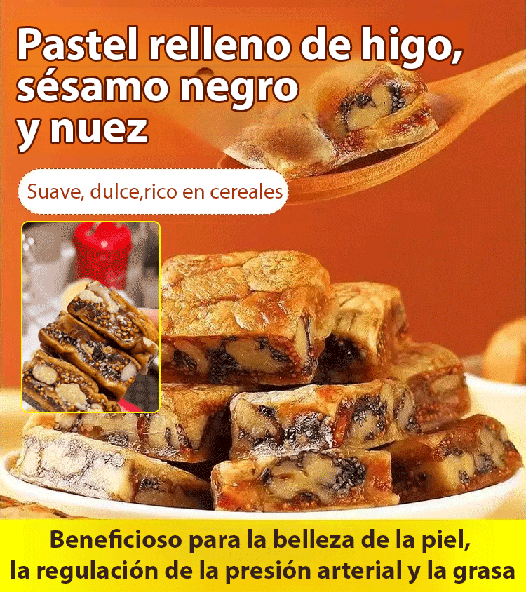Pastelito de higo, sésamo negro y nueces【Compra 1 y llévate 1 gratis】