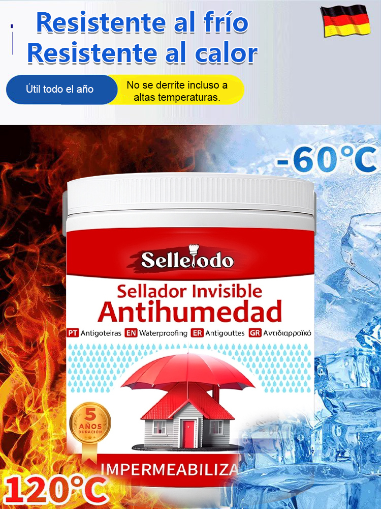 Sellador impermeable transparente para techos y paredes exteriores, sin necesidad de romper azulejos