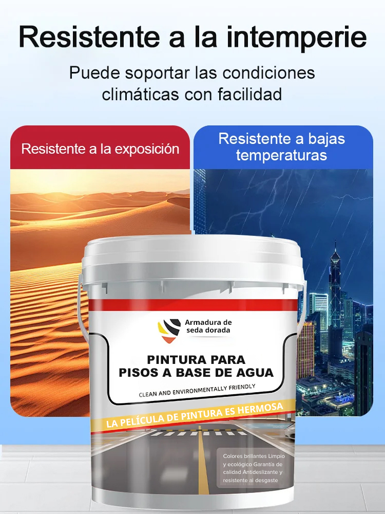 Pintura epoxi para suelos al agua - Superresistente al desgaste【¡Veinte años después, el terreno todavía parece nuevo!】