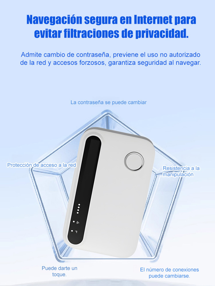 【Potente fuente de datos para exteriores】Punto de acceso Wi-Fi portátil