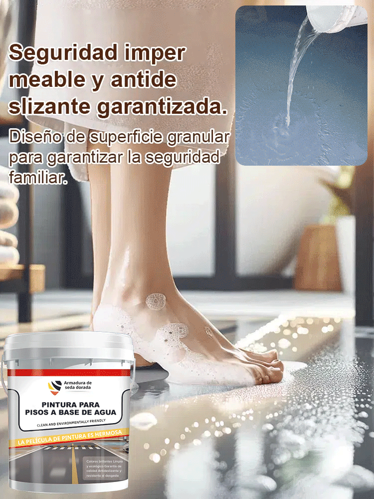 Pintura epoxi para suelos al agua - Superresistente al desgaste【¡Veinte años después, el terreno todavía parece nuevo!】