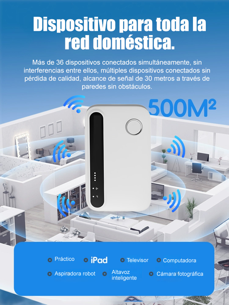【Potente fuente de datos para exteriores】Punto de acceso Wi-Fi portátil