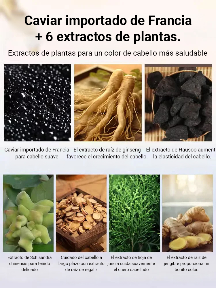Tinte para el cabello con proteína de caviar Phytvas