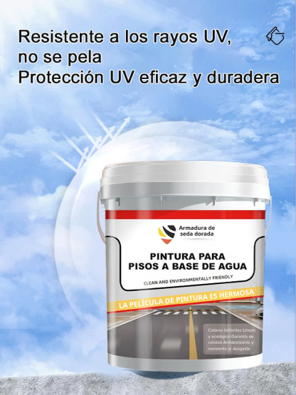Pintura epoxi para suelos al agua - Superresistente al desgaste【¡Veinte años después, el terreno todavía parece nuevo!】