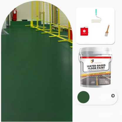 Pintura epoxi para suelos al agua - Superresistente al desgaste【¡Veinte años después, el terreno todavía parece nuevo!】