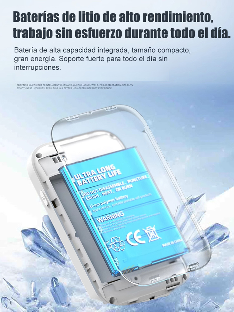 【Potente fuente de datos para exteriores】Punto de acceso Wi-Fi portátil