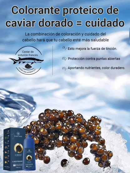 Tinte para el cabello con proteína de caviar Phytvas